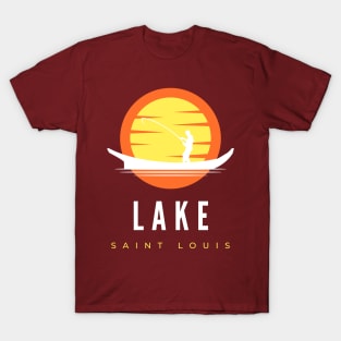 Lake Saint Louis Fishing in the Sun T-Shirt